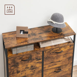 Hallway Shoe Cabinet with 4 Doors (Narrow Storage) - Karrari