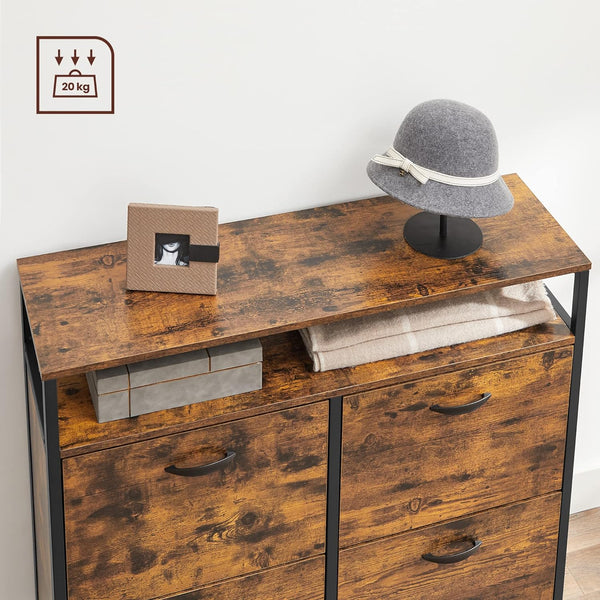 Hallway Shoe Cabinet with 4 Doors (Narrow Storage) - Karrari