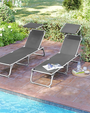 Outdoor Sun Lounger – Adjustable & Portable - Karrari