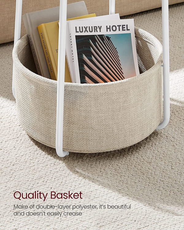 Side Table with Fabric Basket - Karrari
