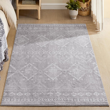 Rug, 120 x 170 cm, Non-Slip Rug, Dove Grey