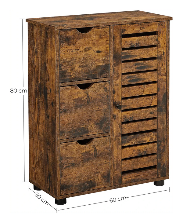 Bathroom Sideboard with Drawers & Shelves - Karrari