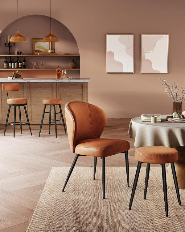 Set of 2 Backless Bar Stools