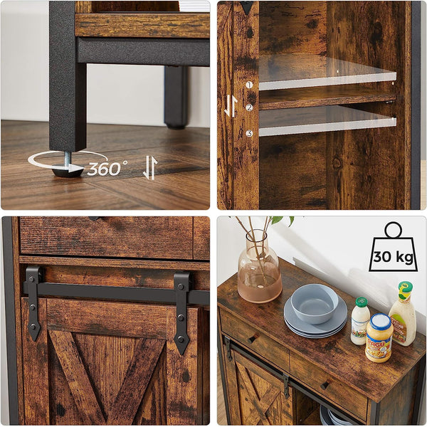Sideboard with Sliding Barn Door - Karrari