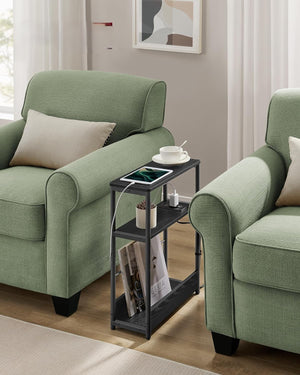 Side Table - Charging Port & Shelves - Karrari