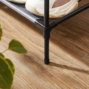 Shoe Rack 4-Tier (Set of 2) Metal Frame & Fabric Shelves