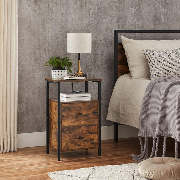 Bedside Table with 2 Drawers - Karrari