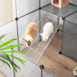 Modular Small Animal Enclosure Fence (Grey) - Karrari