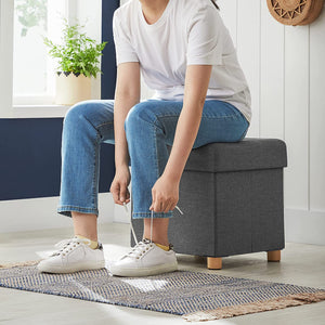 Small Folding Storage Stool Cube - Karrari