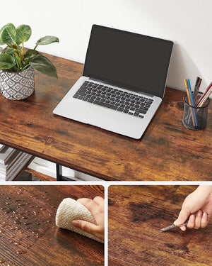 Industrial Computer Desk with Shelves - Karrari