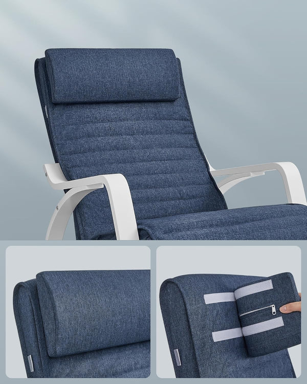 Rocking Chair with Birch Wood Armrests - Karrari