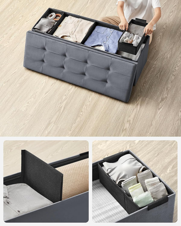 Storage Ottoman Cube – Foldable Bench - Karrari