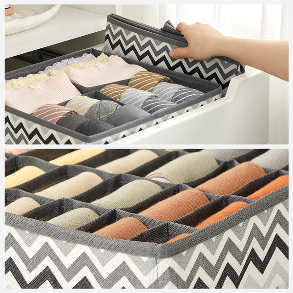 Set of 2 Foldable Underwear Storage Organisers - Karrari