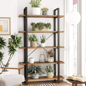 5-Tier Industrial Bookshelf - Karrari