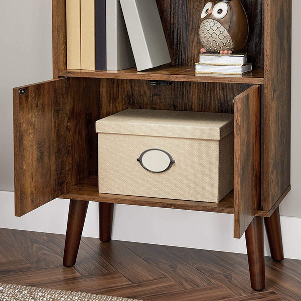 3-Tier Bookcase with Doors - Karrari