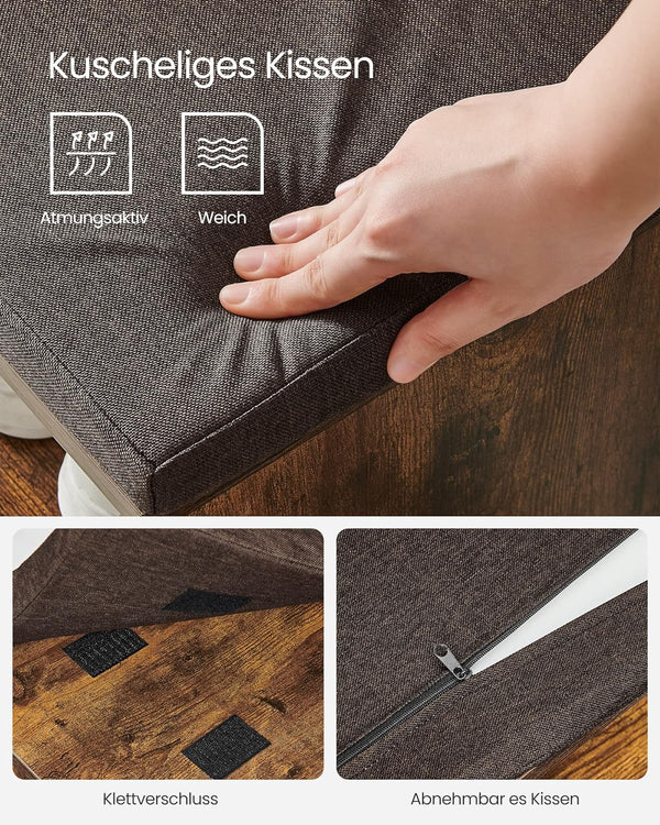 Shoe Storage Bench with Drawer & Padded Seat - Karrari