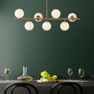 Modern Gold 7-Light Globe Chandelier - Karrari