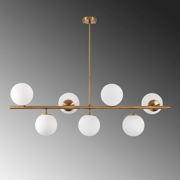 Modern Gold 7-Light Globe Chandelier - Karrari