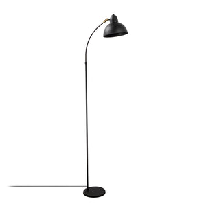 Black Metal Floor Lamp - Adjustable Head (162cm) - Karrari