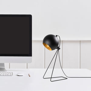 Industrial Table Lamp Metal Body - Geometric Base - Karrari