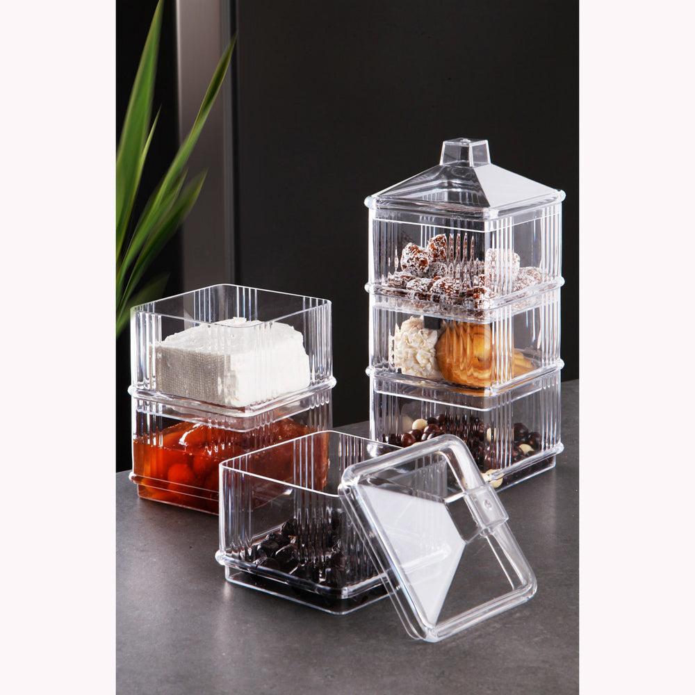 6-Piece 3-Tier Food Storage and Serving Set - Karrari