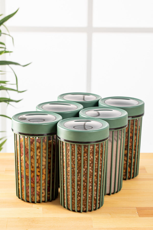 6-Piece Green Airtight Storage Container Set - Karrari