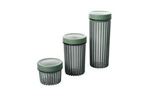 6-Piece Airtight Green Storage Jar Set - Karrari