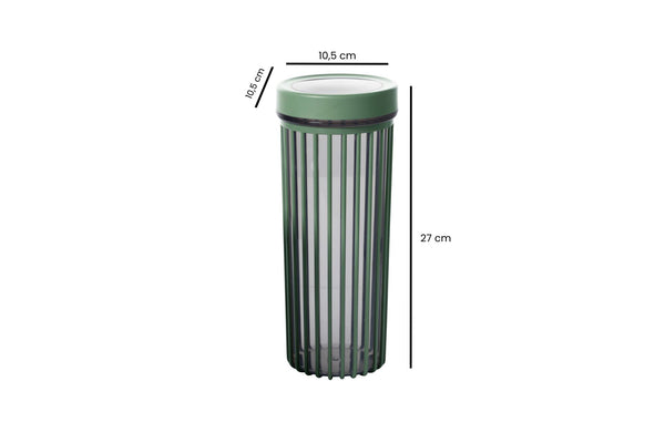 6-Piece Airtight Green Storage Jar Set - Karrari