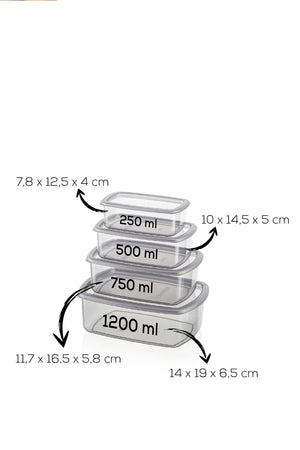 12-Piece Airtight Food Storage Container Set - Karrari