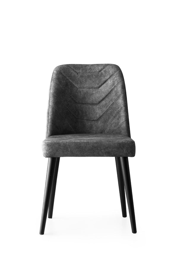 Velvet Anthracite Chairs (set of 2) - Karrari