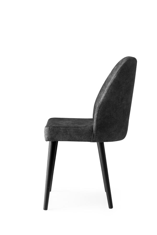 Velvet Anthracite Chairs (set of 2) - Karrari