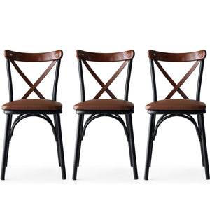 Cross Back Dining Chairs (set of 2) - Karrari