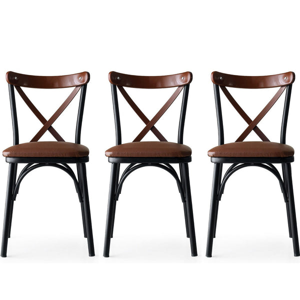 Cross Back Dining Chairs (set of 2) - Karrari