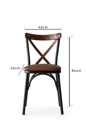 Cross Back Dining Chairs (set of 2) - Karrari