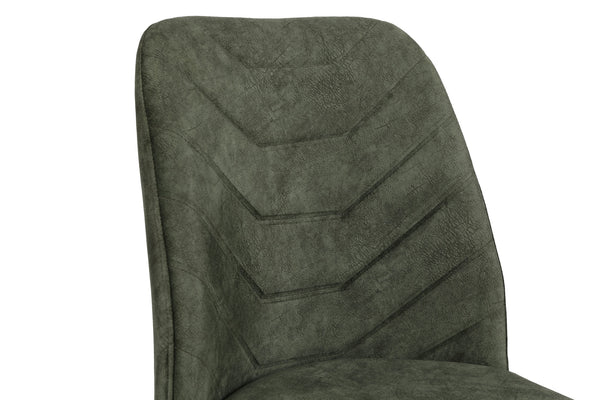Velvet Walnut Dark Green Chairs (set of 2) - Karrari