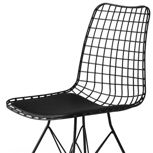 Modern Chair, Set of 2, Black