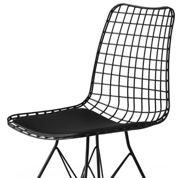 Modern Chair, Set of 2, Black