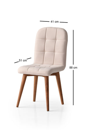 Cream Dining Chairs (set of 2) - Karrari