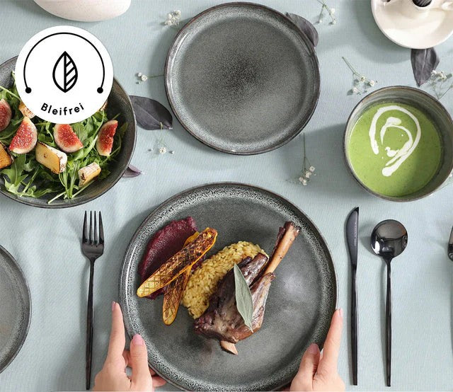 Karaca Fein 24-Piece Reactive Dinner Set - Karrari