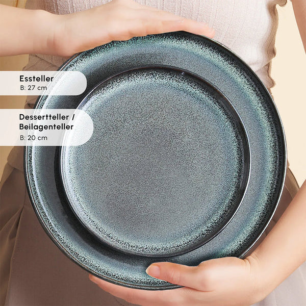 Karaca Fein 24-Piece Reactive Dinner Set - Karrari
