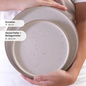 Karaca Chicago Dot 18-Piece Ceramic Dinner Set - Karrari