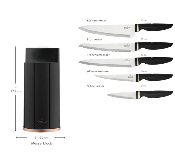 Karaca Proofuct 6-Piece Kitchen Knife Set - Karrari