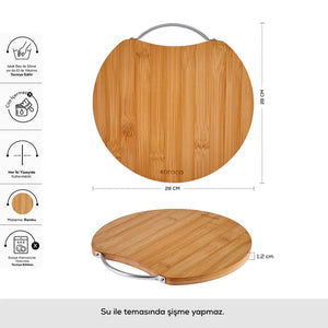 Karaca Owen Round Cutting Board – Large - Karrari