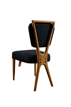 Scandinavian Oak & Dark Grey Chairs (set of 2) - Karrari