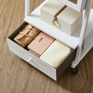Lockable Jewellery Cabinet - Full-Length Mirror & Drawer