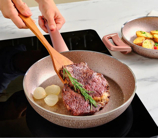 Karaca Biogranit Rosegold Induction Cookware Set – 7 Piece - Karrari
