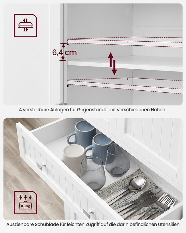 Storage Cabinet with Shelves & Drawers