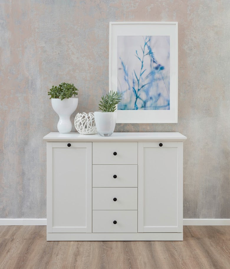 Baxter White Storage Cabinet - Karrari