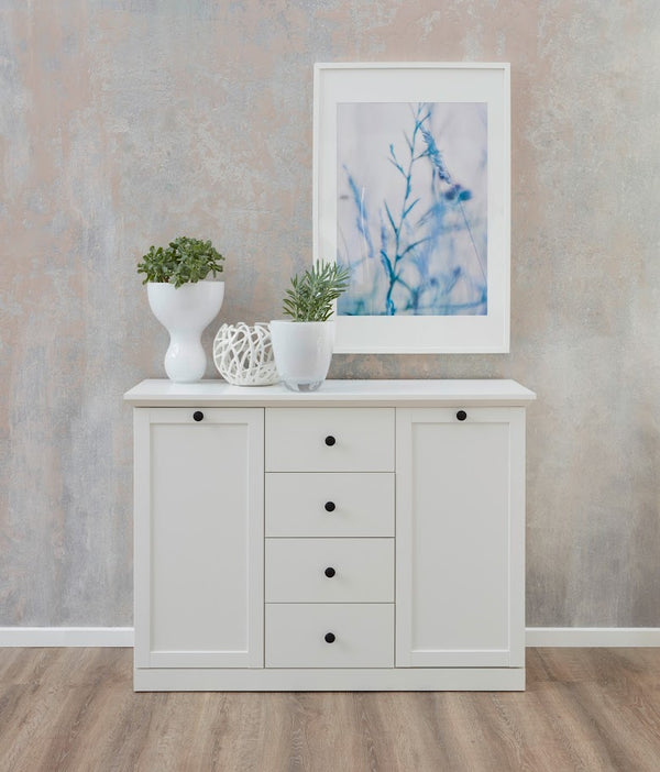 Baxter White Storage Cabinet - Karrari