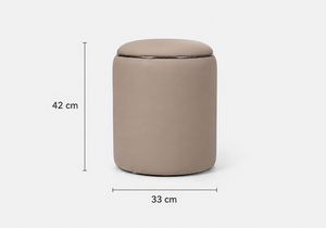 Modern Velvet Vanity Pouffe Stool - Karrari